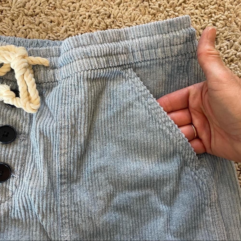J Crew Pull-on Indigo Corduroy Short Blue Size Medium - Picture 8 of 15